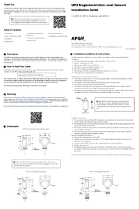 Thumbnail of document Guide - MPX-E Chemically Resistant Level Transmitter